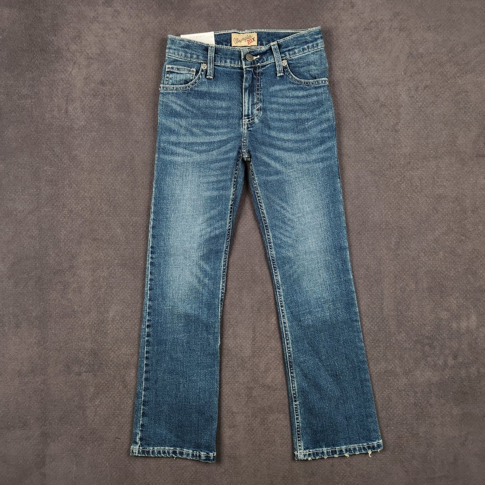 Wrangler 20X Jeans Boys Kids 10 Regular Blue Vintage Boot Slim Fit 1042BWXCY NEW